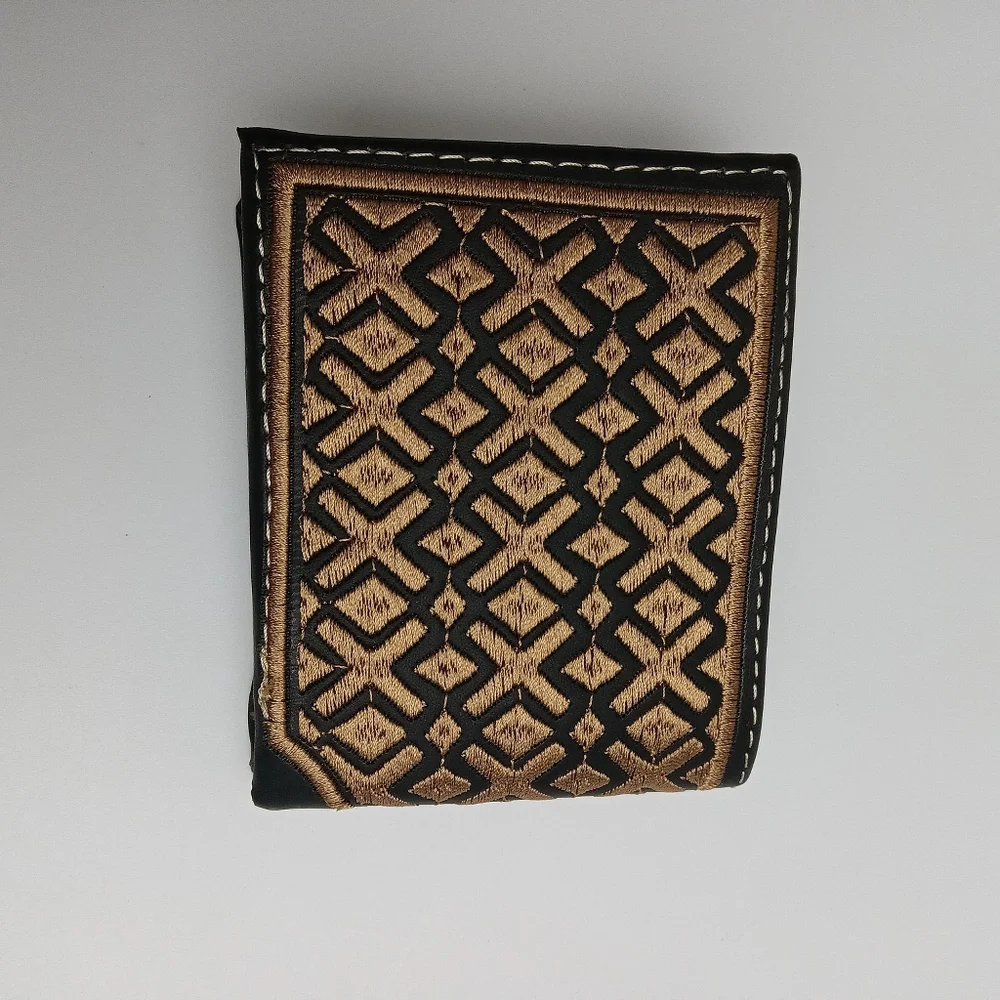 Men's Western Wallet Genuine Leather Hand Crafted Bifold Cowboy Rodeo Wallet‎